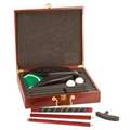 Rosewood Finish Executive Golf Set